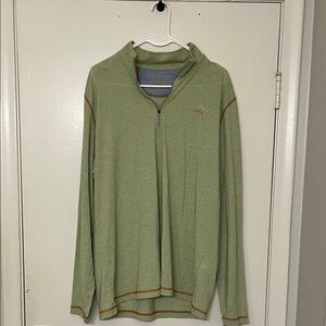 Orvis Sage Green Zip-Up Men's Sweater